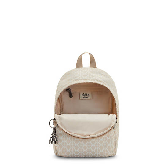 Sacs À Dos Kipling Delia Compact Printed Convertible Beige | FR 1655UZ